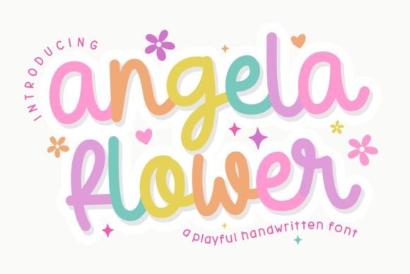 Angela Flower: The Handcrafted Font with a Daring Spark