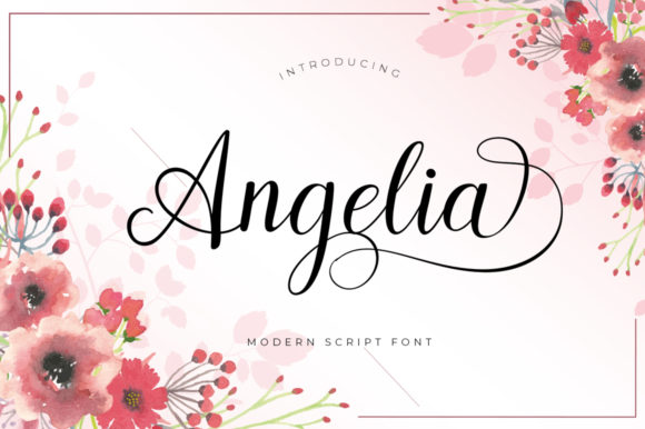 Angelia Script: A Modern Font for a Feminine Brand Identity