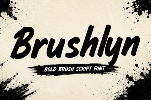 Brushlyn: Unleash Your Creative Projects with a Bold Brush Script Font