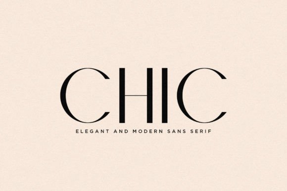 Chic: The French-Inspired Sans Serif for Elegant Branding
