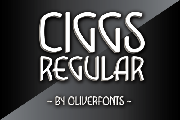 Ciggs: An Organic Display Font for Authentic Designs