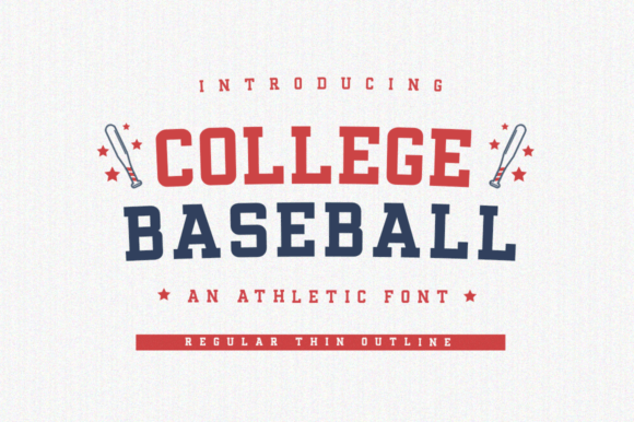 College Baseball: The Athletic Display Font That Scores Big