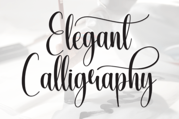 Elegant Calligraphy: A Modern Brush Script for Bold Designs