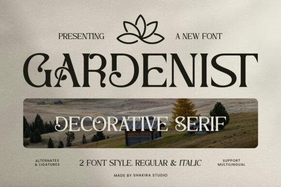 Gardenist: Where Ornamental Serifs Meet Modern Design