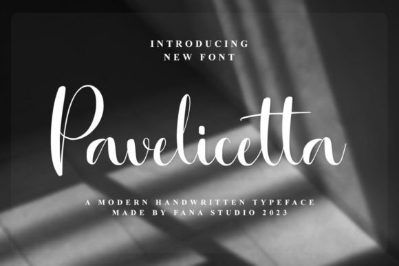 Introducing Pavelicetta: The Modern Script Font