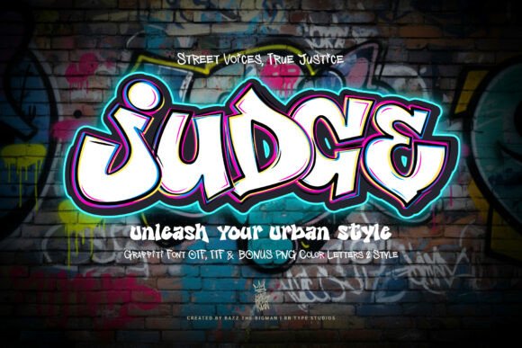 Judge: The Audacious Graffiti Typeface for Bold Branding
