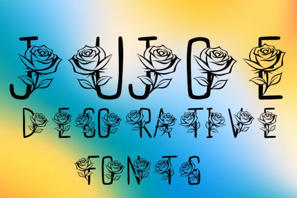 Jujoe: A Floral Typeface for Elegant Branding