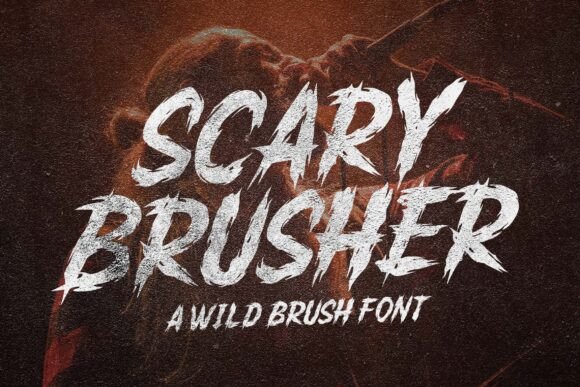Scary Brusher: Your Go-To Font for Bold, Hand-Drawn Energy