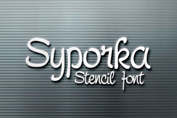 Syporka: The Modern Stencil Font for Bold Visuals