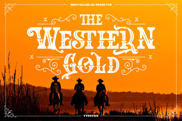 The Western Gold: Bold Typography for Authentic Branding