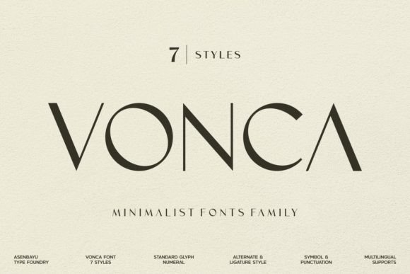 Vonca: The Modern Minimalist Font for Clean Design